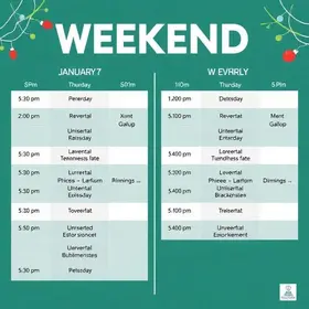 programacao completa do fim de semana