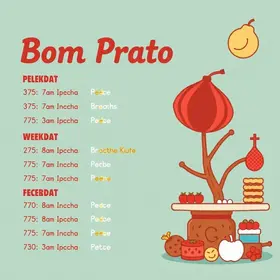 Funcionamento das unidades do Bom Prato