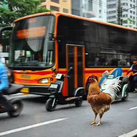 ônibus de São Paulo em horário de pico
